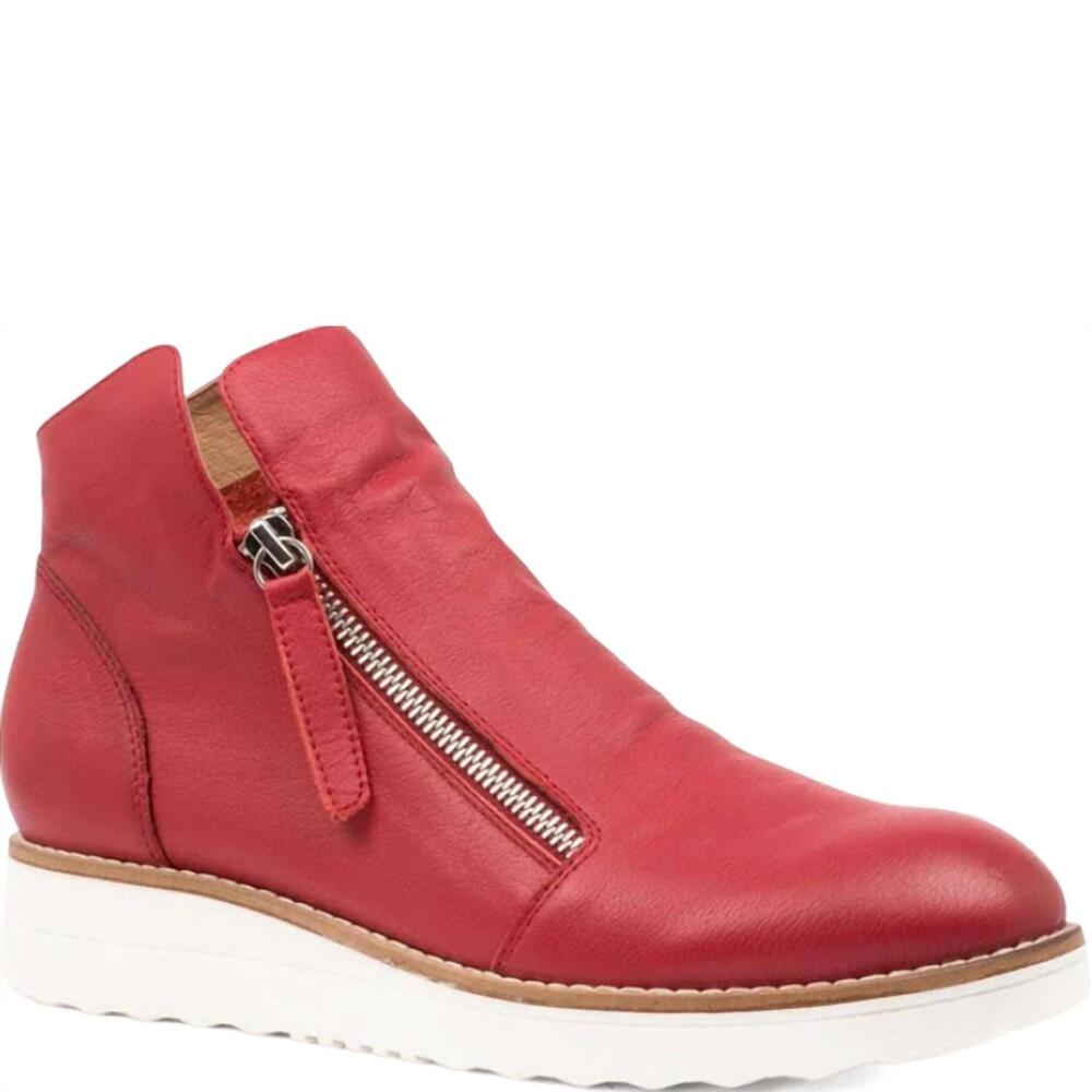 NEW DJANGO & JULIETTE women's ohmy sneaker in pinot/ white sole leather